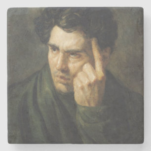 Portret van Lord Byron Stenen Onderzetter