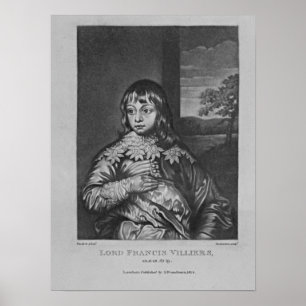 Portret van Lord Francis Villiers Poster