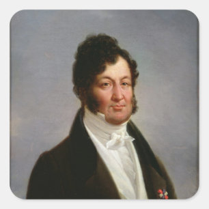 Portret van Louis-Philippe King van Frankrijk Vierkante Sticker