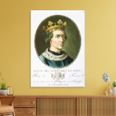 Portret van Louis VIII, Le Lion, koning van Canvas Afdruk (Insitu (Woonkamer))