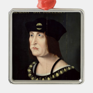 Portret van Louis XII King van Frankrijk Metalen Ornament