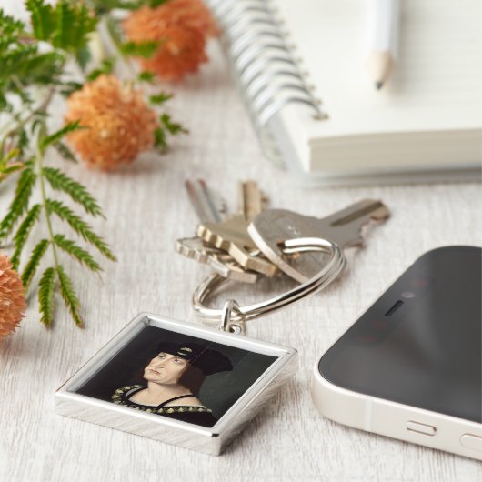 Portret van Louis XII King van Frankrijk Sleutelhanger (Zijkant)