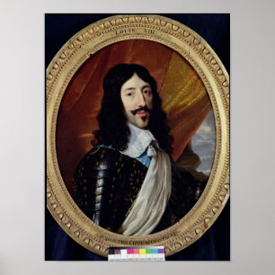 Portret van Louis XIII na 1610 Poster