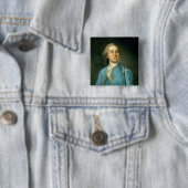 Portret van Louis XVI 1775 Vierkante Button 5,1 Cm (In situ)