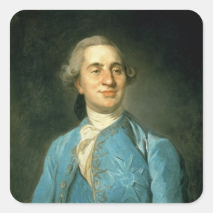 Portret van Louis XVI 1775 Vierkante Sticker