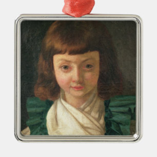 Portret van Louis XVII als kind, 1791 Metalen Ornament