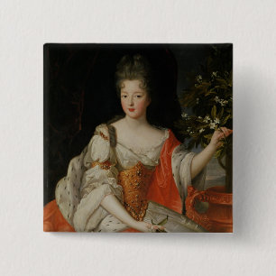 Portret van Louise-Francoise de Bourbon Vierkante Button 5,1 Cm