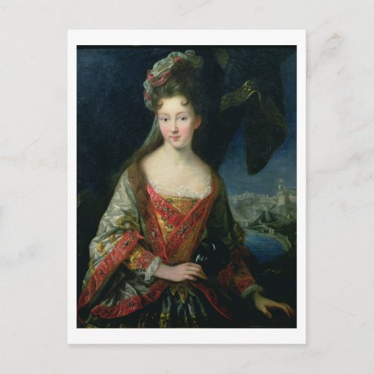 Portret van Louise-Hippolyte (1687-1731), prinses Briefkaart (Voorkant)