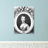 Portret van Louise Honorine Crozat du Chatel Canvas Afdruk (Insitu (Houten vloer))