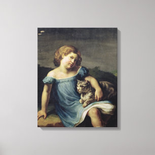 Portret van Louise Vernet als kind, 1818-19 Canvas Afdruk