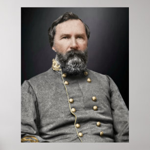 Portret van Lt. General James Longstreet Poster