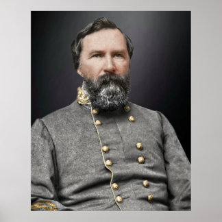 Portret van Lt. General James Longstreet Poster