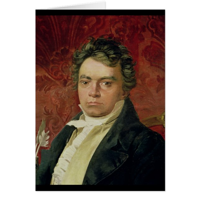 Portret van Ludwig Van Beethoven (Voorkant)