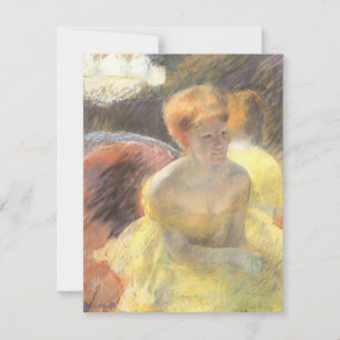 Portret van Lydia bij de opera door Mary Cassatt