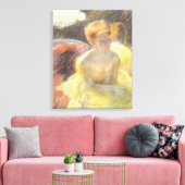 Portret van Lydia in de opera van Mary Cassatt Canvas Afdruk (Insitu (Woonkamer))