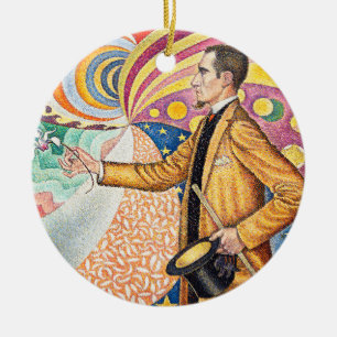 Portret van M. Félix Fénéon in 1890 door Paul Sign Keramisch Ornament