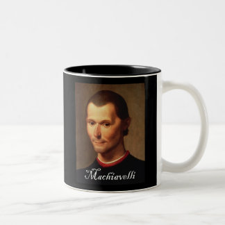Portret van Machiavelli 1 Tweekleurige Koffiemok