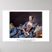 Portret van Madame de Pompadour Poster (Voorkant)