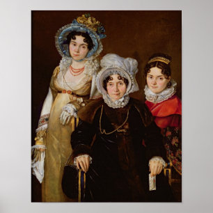 Portret van Madame de Tboos Poster