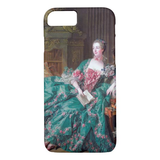 Portret van Madame Pompadour, Boucher Case-Mate iPhone Case (Achterkant)