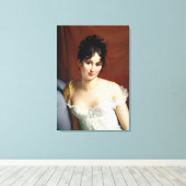Portret van Madame Recamier Canvas Afdruk (Insitu (Houten vloer))
