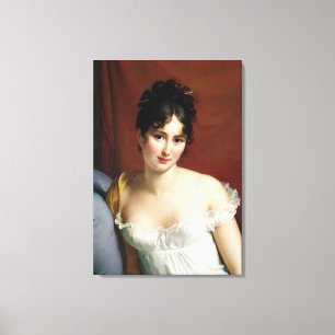 Portret van Madame Recamier Canvas Afdruk