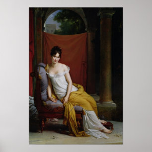 Portret van Madame Recamier Poster