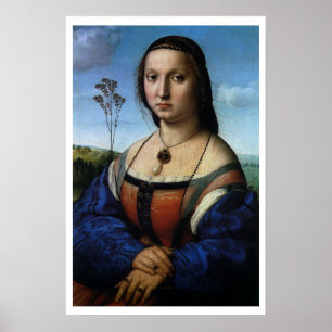 Portret van Maddalena Doni door Raphael Sanzio Poster