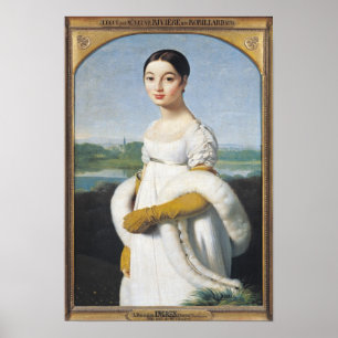 Portret van Mademoiselle Caroline Riviere 1805 Poster
