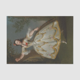 Portret van Mademoiselle Violette, Edward Haytley Tissuepapier