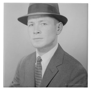 Portret van Man Tegeltje