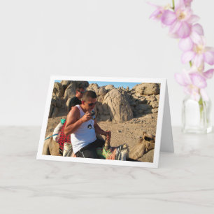 Portret van Mannen op kamelen Kaart