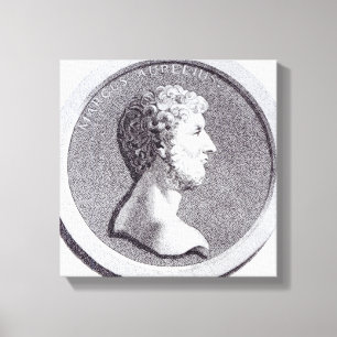 Portret van Marcus Aurelius Canvas Afdruk