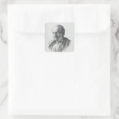Portret van Marcus Tullius Cicero Vierkante Sticker (Tas)