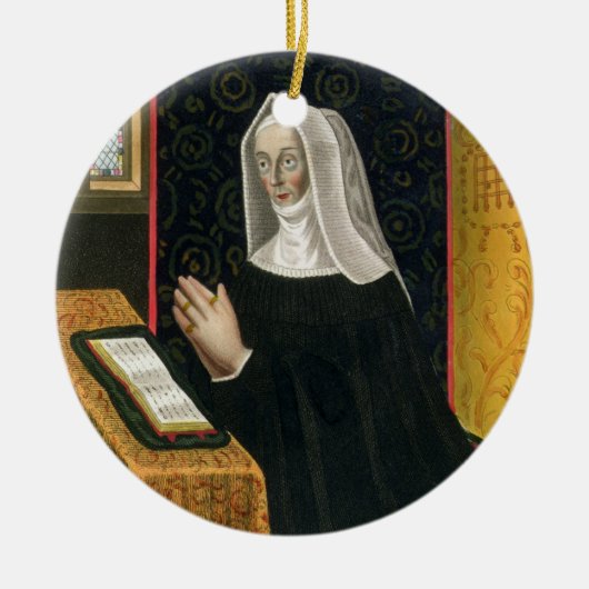 Portret van Margaret Beaufort, graafschap Richmon Keramisch Ornament (Voorkant)
