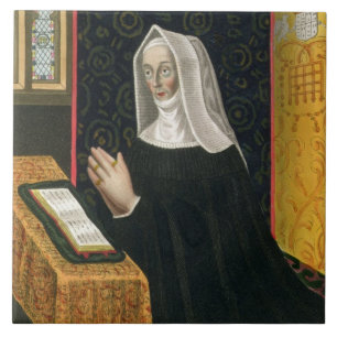 Portret van Margaret Beaufort, graafschap Richmon Tegeltje