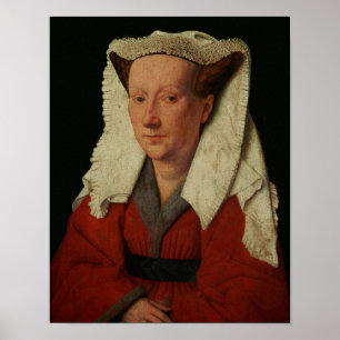 Portret van Margaret van Eyck, 1439 Poster