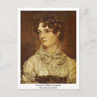 Portret van Maria Bicknell, door John Constable Briefkaart