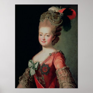 Portret van Maria Fyodorovna Poster
