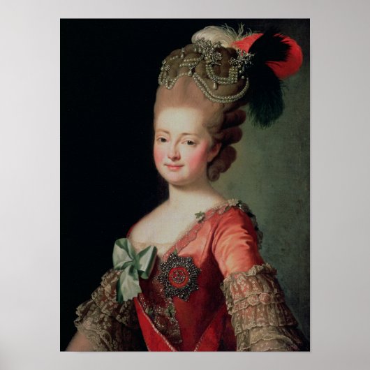 Portret van Maria Fyodorovna Poster (Voorkant)