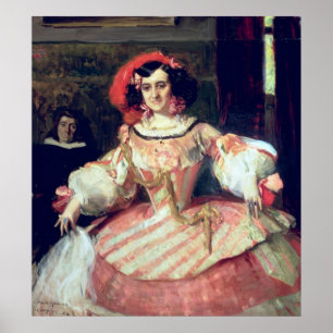 Portret van Maria Guerrero Poster