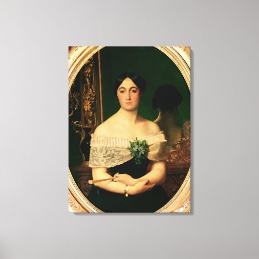 Portret van Marianne Elisa Birch Canvas Afdruk (Voorkant)