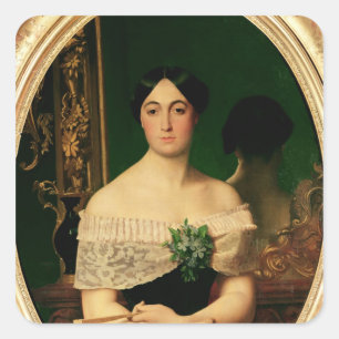 Portret van Marianne Elisa Birch Vierkante Sticker