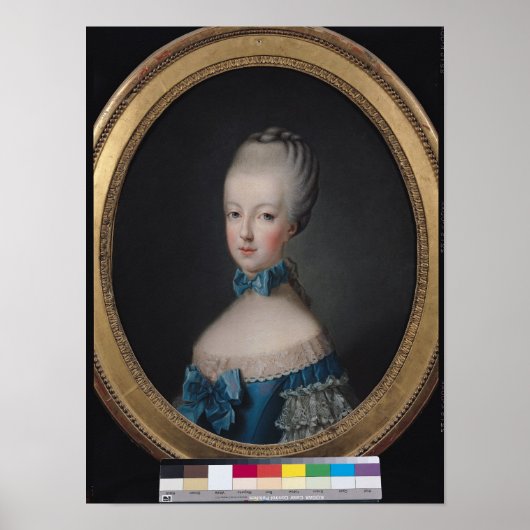 Portret van Marie-Antoinette de Poster (Voorkant)