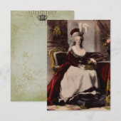 Portret van Marie Antoinette ~ Invitations / RSVP (Voorkant / Achterkant)
