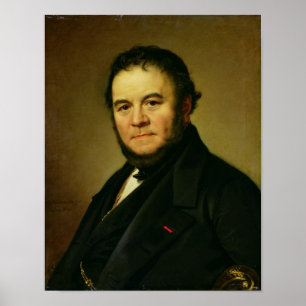 Portret van Marie Henri Beyle, bekend als Poster