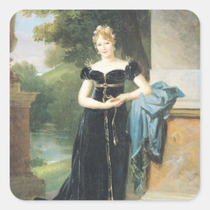 Portret van Marie Laczinska Countess Walewska Vierkante Sticker