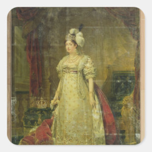 Portret van Marie-Therese-Charlotte de France Vierkante Sticker