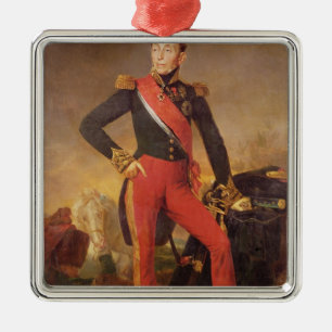 Portret van Marquis Emmanuel de Grouchy Metalen Ornament