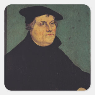 Portret van Martin Luther 1543 Vierkante Sticker